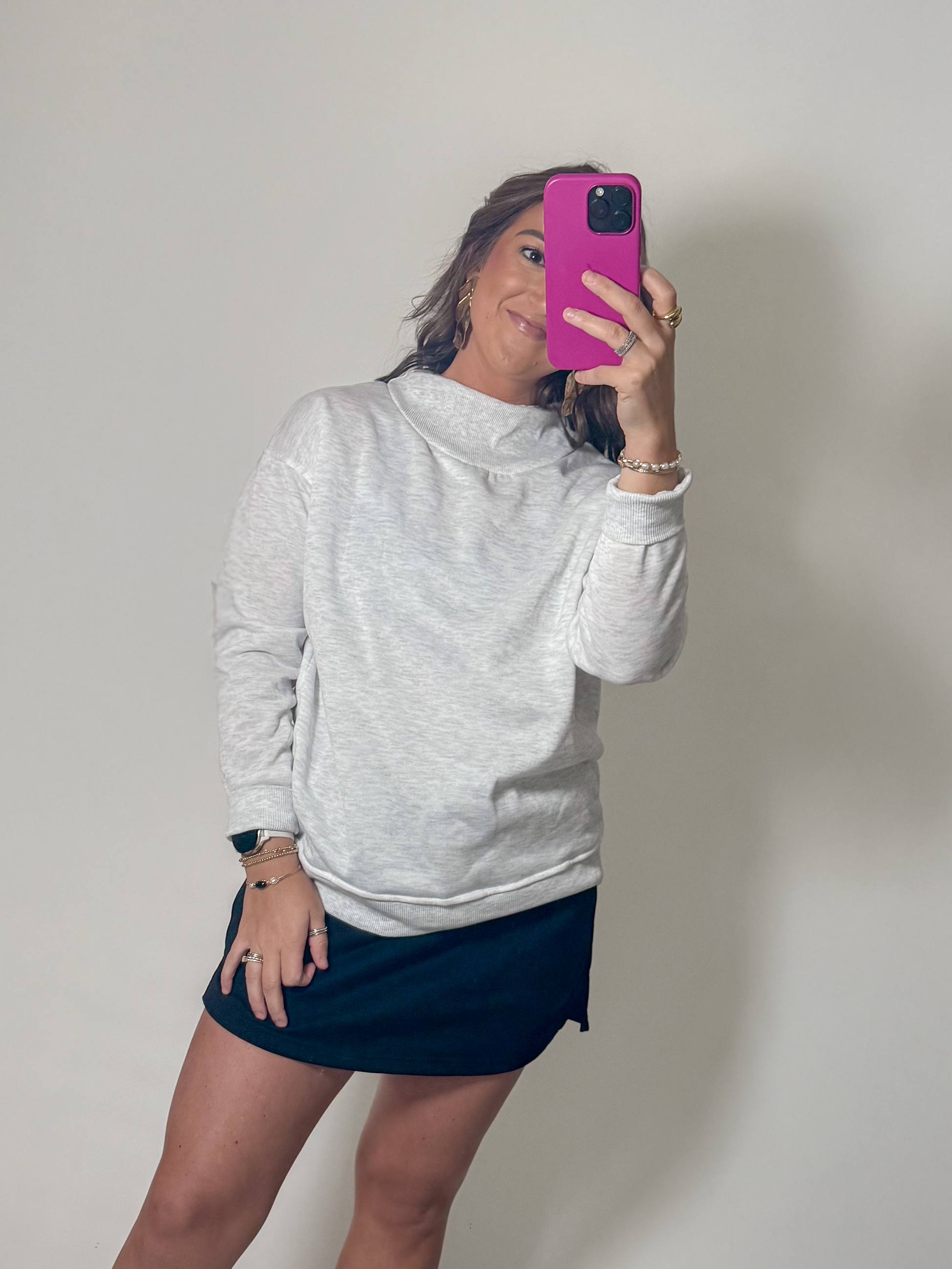 Cozy Morning Mock Neck