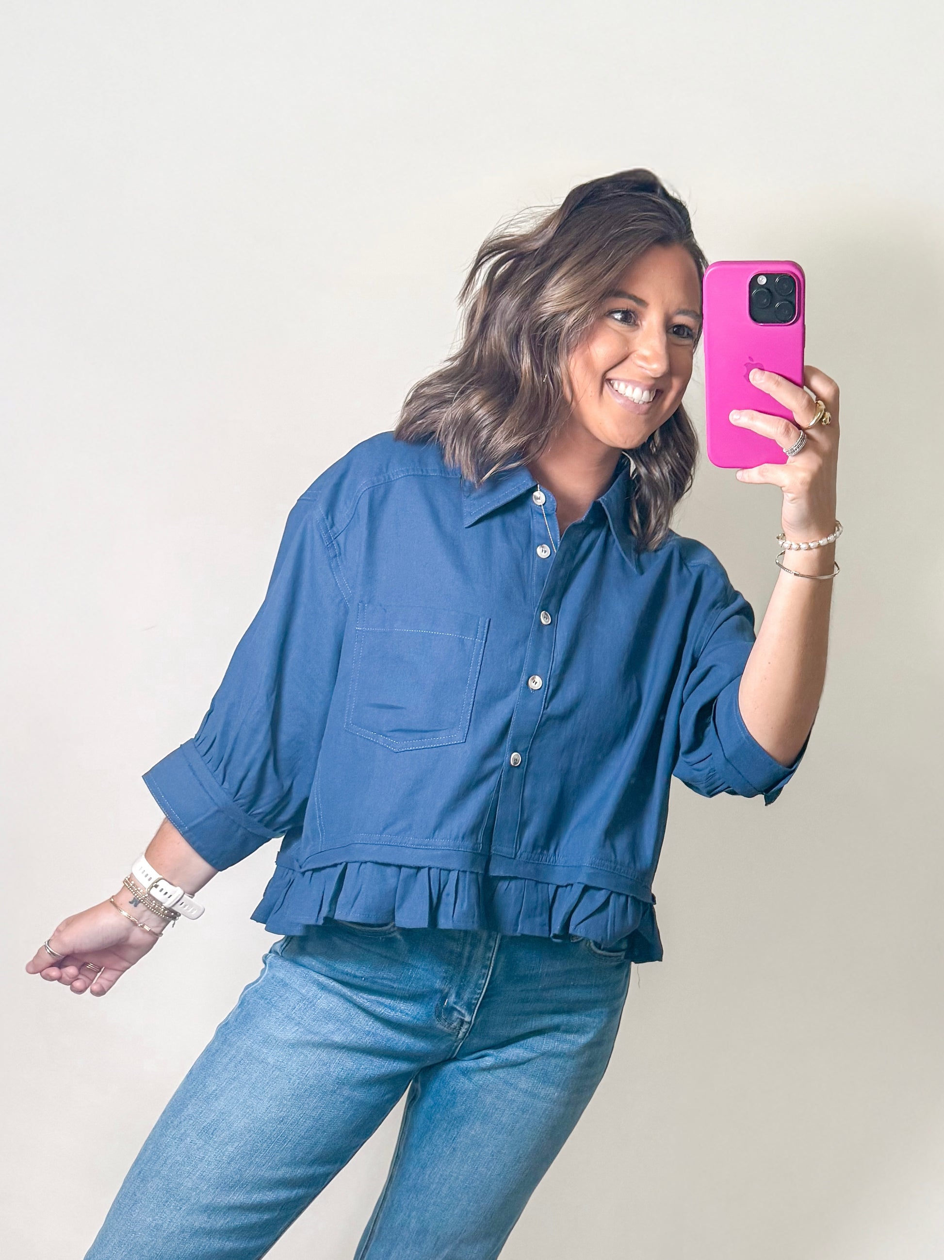Ruffle Hem Top