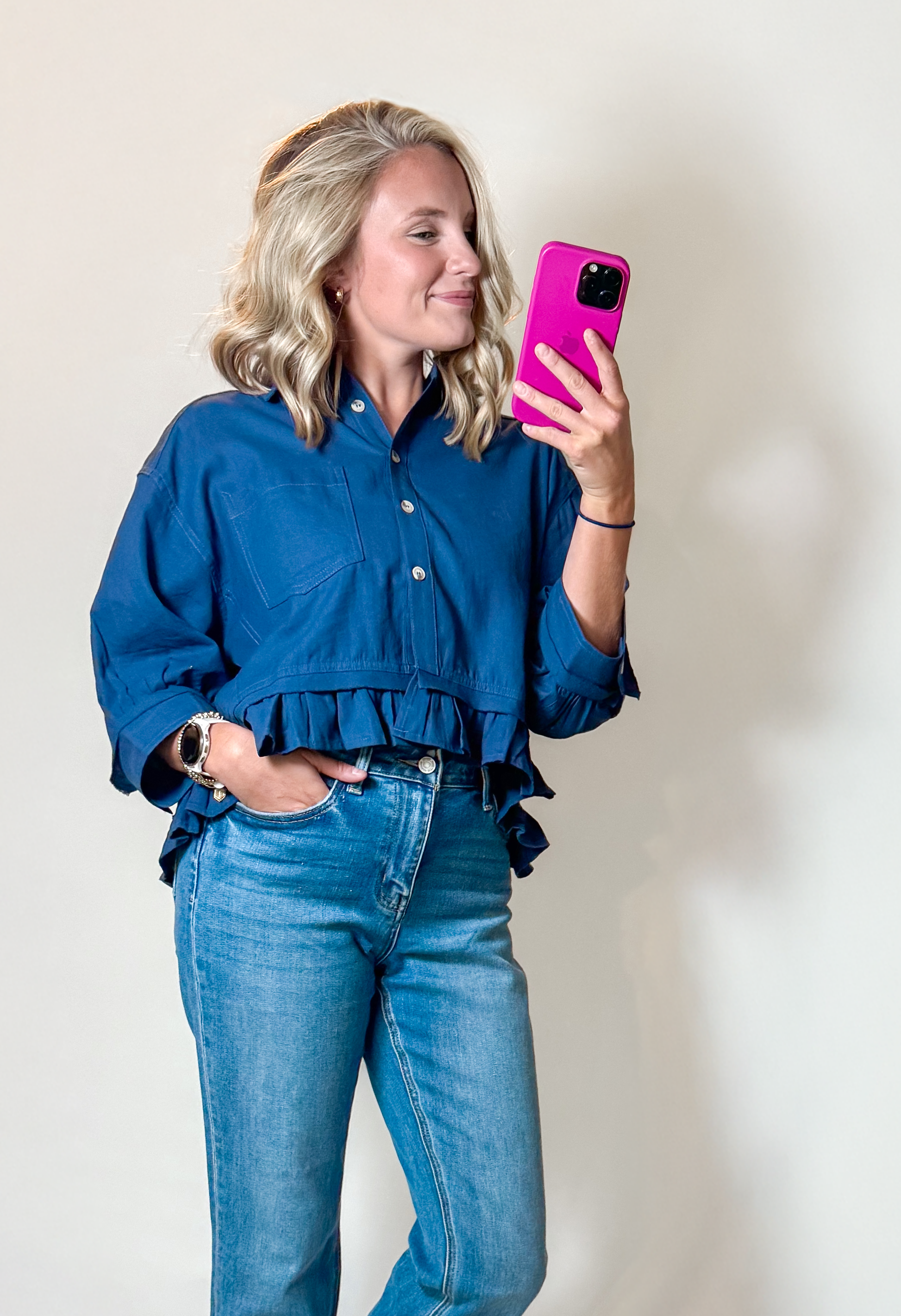 Ruffle Hem Top