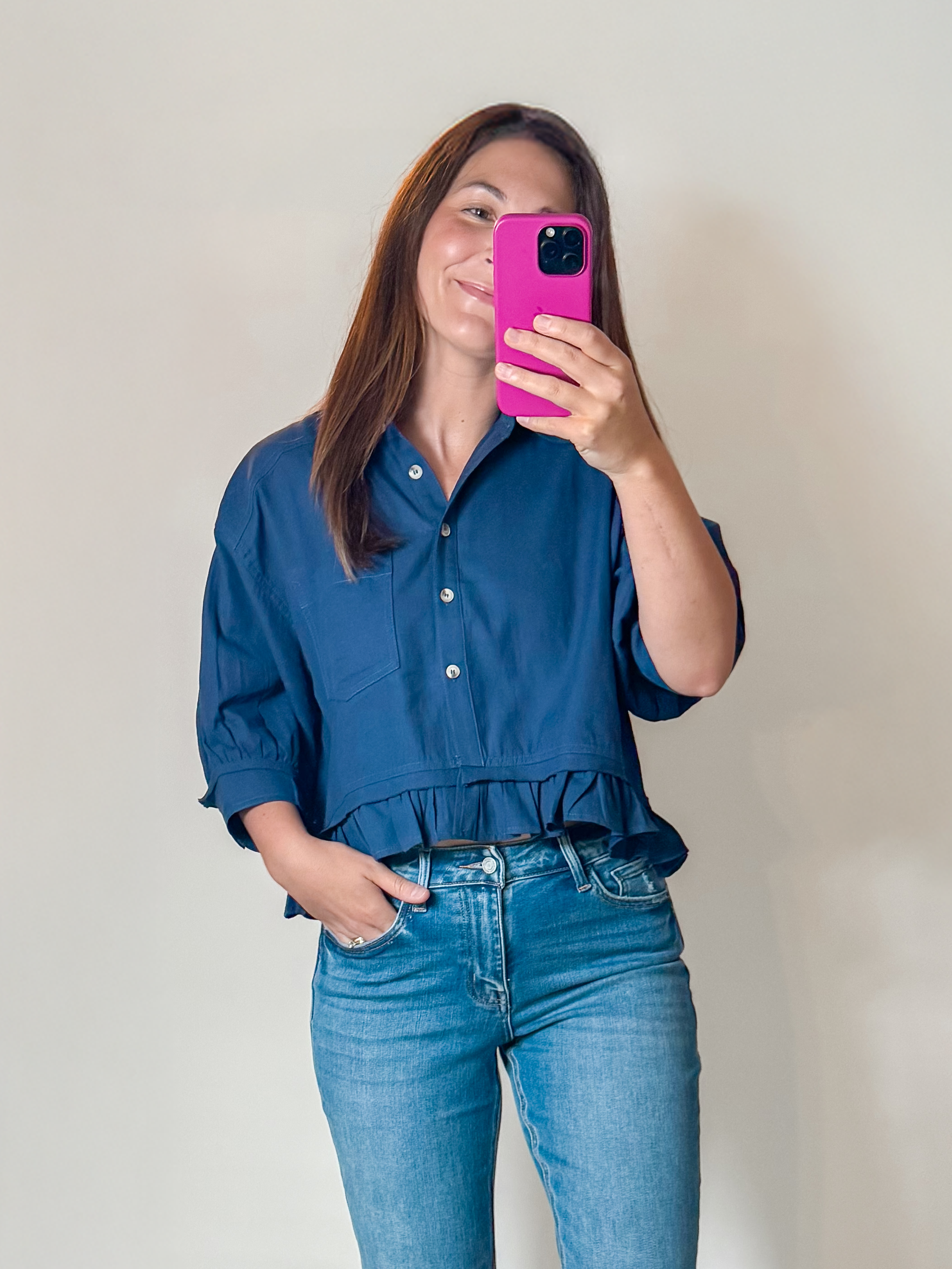 Ruffle Hem Top